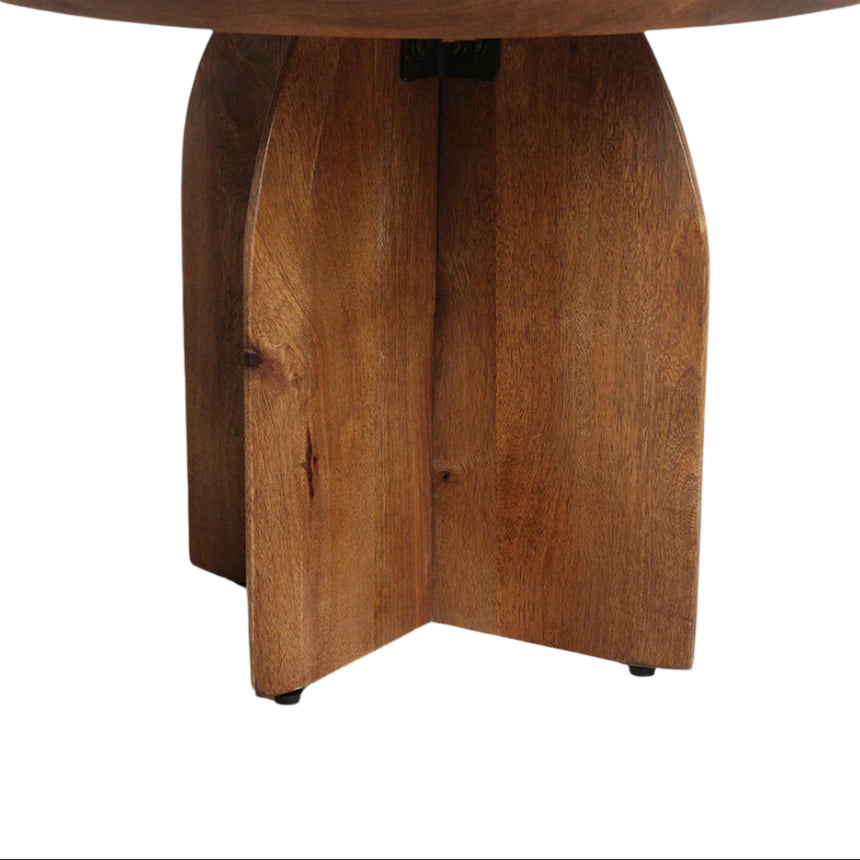 Bullnose wood side table