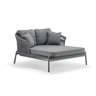 Panama fabric sun lounger