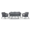 Como fabric garden sofa set