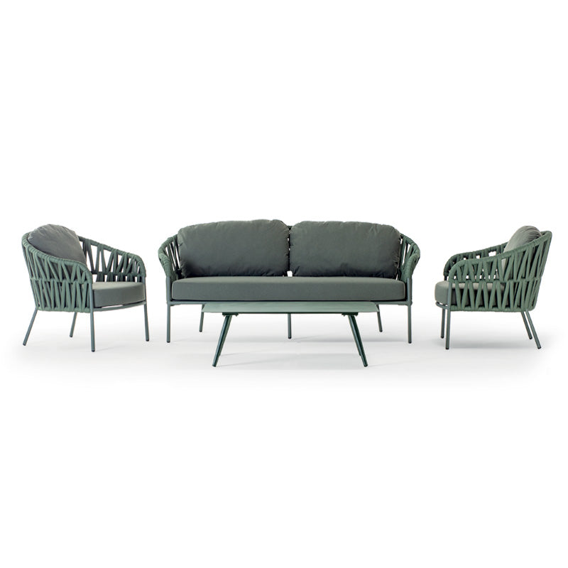 Como fabric garden sofa set