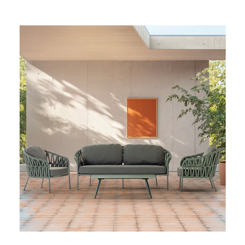 Como fabric garden sofa set