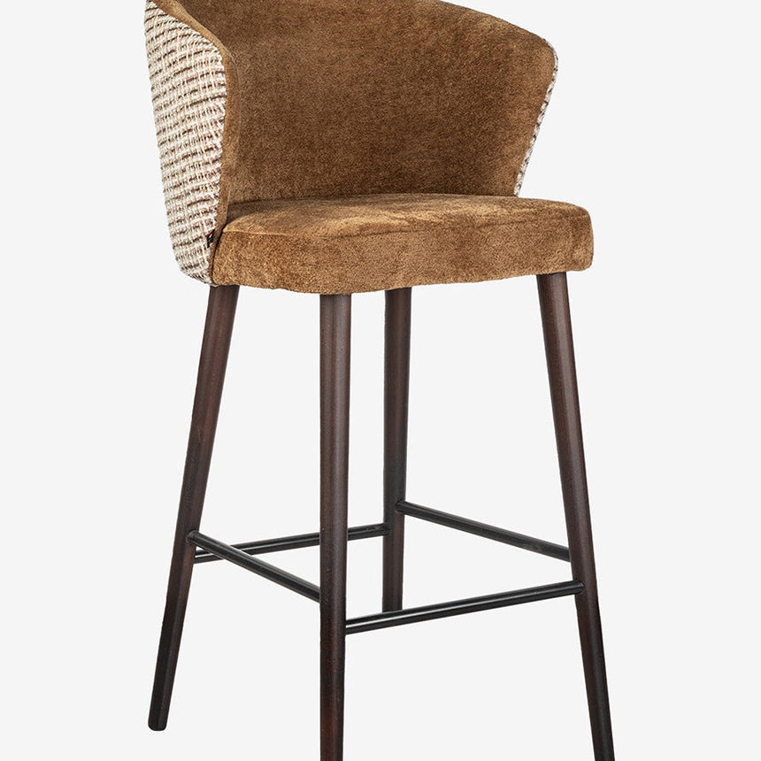 Pleated bar stool