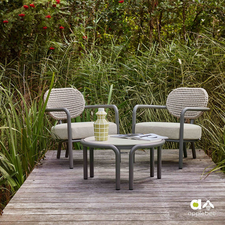 Lugano kő kerti dohányzóasztal