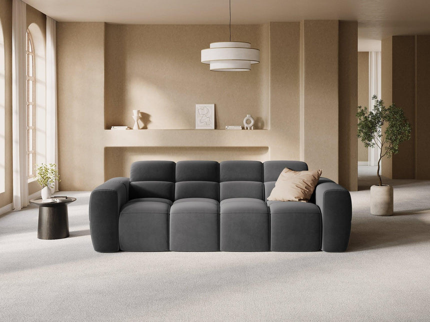 Lisa 3-seater velvet sofa