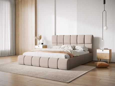 Bellis chenille bed frame 200x200