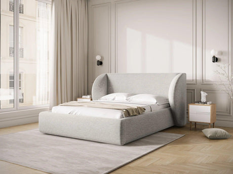 Miley chenille bed frame 200x200