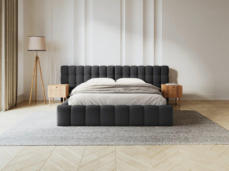 Mamaia wide fabric bed frame 200x200