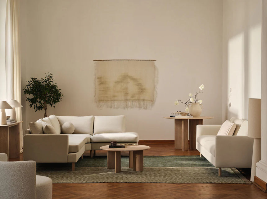 Ruby 3-seater corduroy sofa