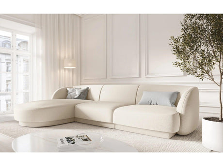 Miley balos ascot buklé sarokkanapé 255x156