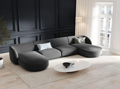 Miley U alakú bársony kanapé