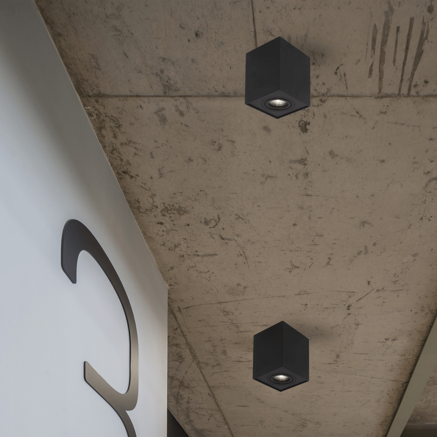 Di Moda metal ceiling lamp with black socket