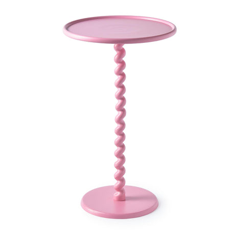 Twister fém rózsaszín bárasztal-0