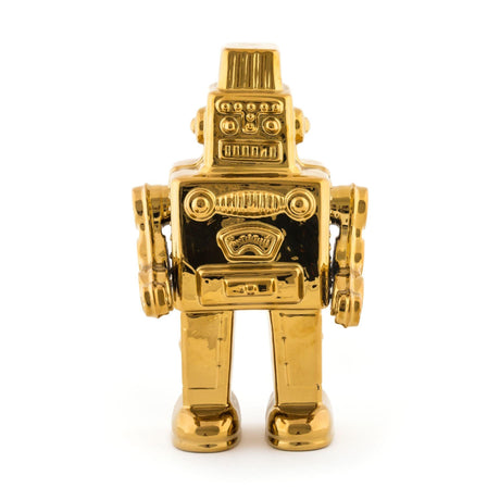 Gold robot kerámia dekoráció-0