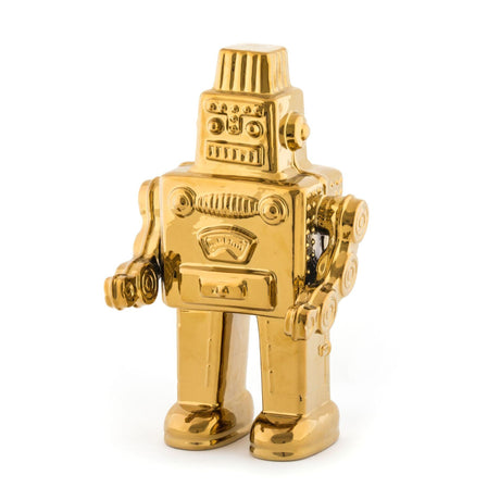 Gold robot kerámia dekoráció-1