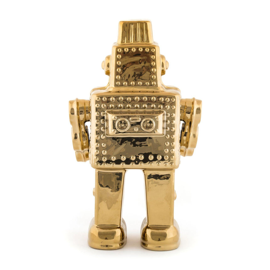 Gold robot kerámia dekoráció-3