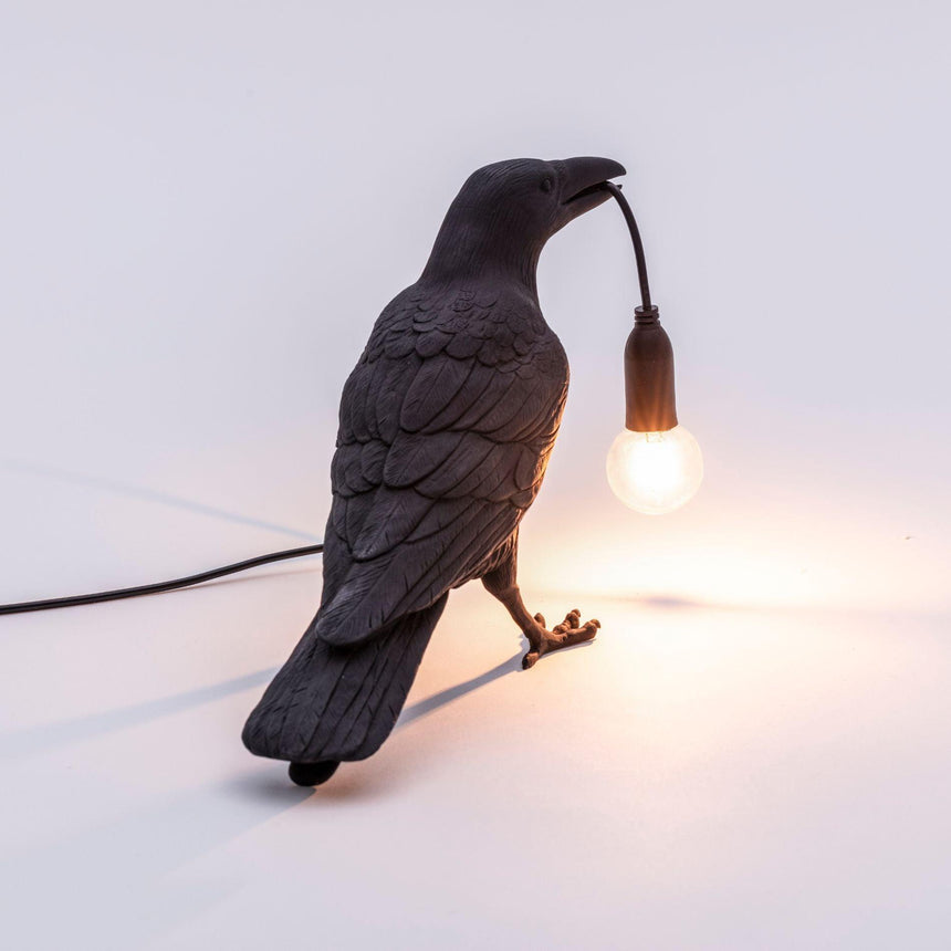 Bird Black Waiting műgyanta asztali lámpa-4