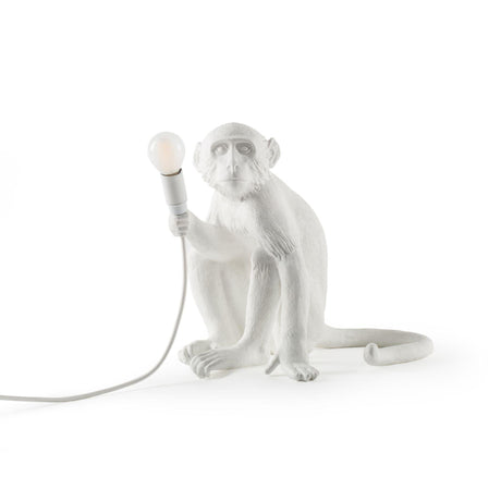 The Monkey Sitting műgyanta asztali lámpa-0
