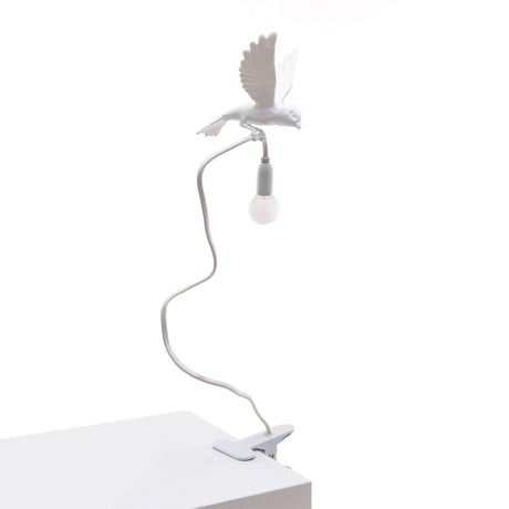 Sparrow with clamp műgyanta asztali lámpa-1