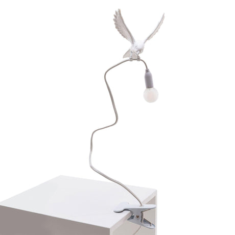 Sparrow with clamp műgyanta asztali lámpa-0