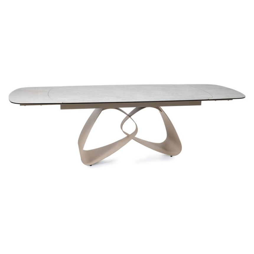 Valentino bővíthető étkezőasztal – Kerámia tetővel és fém vázzal, 180-260 cm