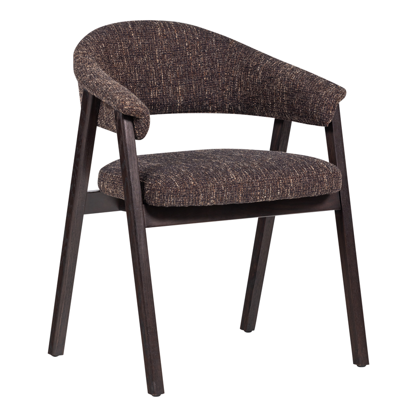 Tunar karfás étkezőszék – Tölgyfa és szövött kárpit