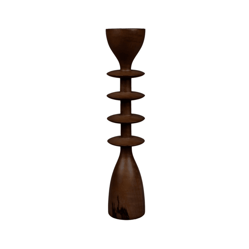 Pernilla wooden candle holder large