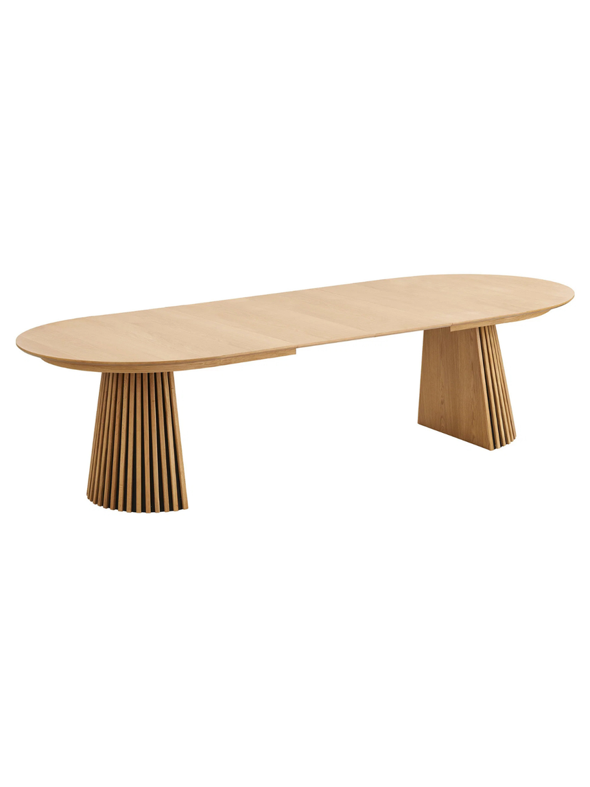 Osaka extendable wooden dining table ø120x120-240