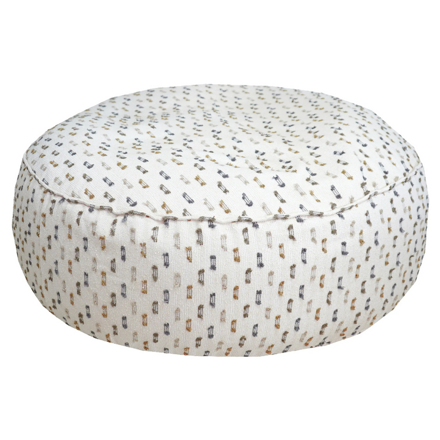 Funky fabric garden pouf Ø120