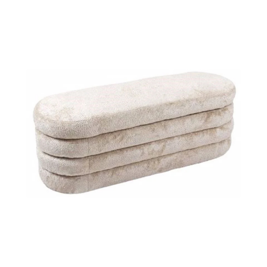 Camile fabric pouf