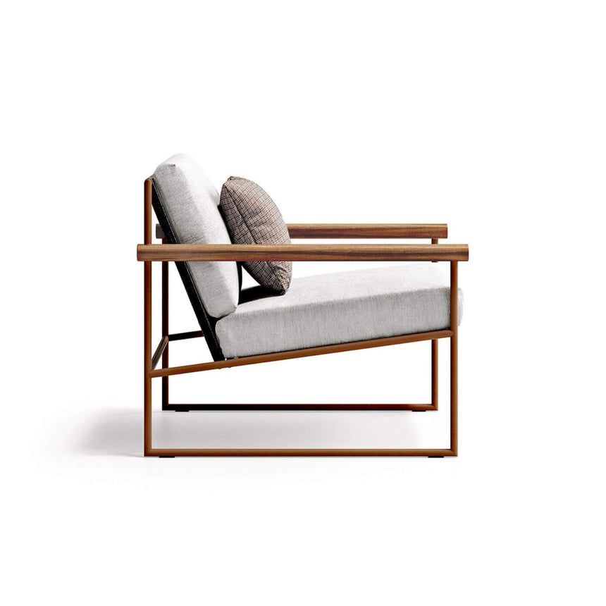 Pipe garden armchair