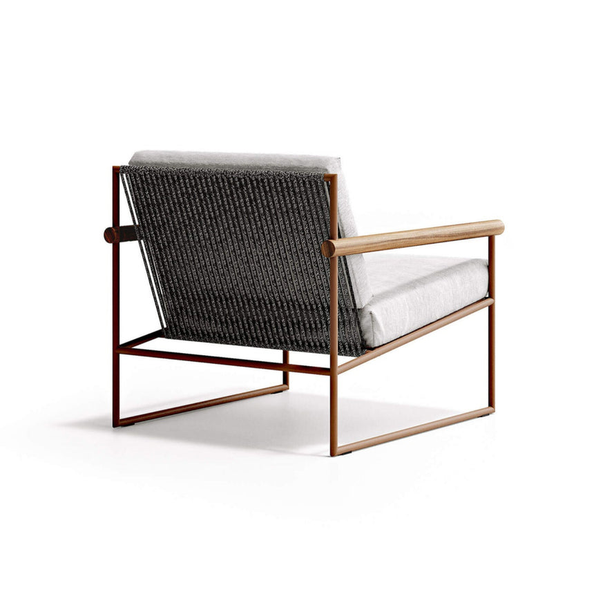Pipe garden armchair