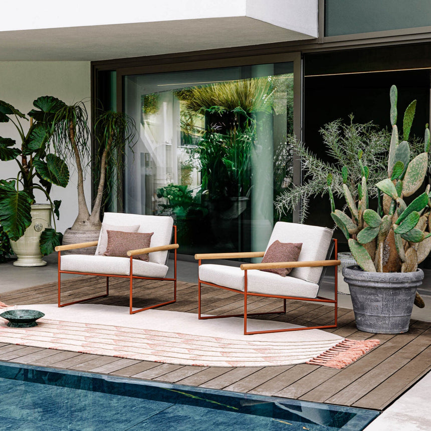 Pipe garden armchair