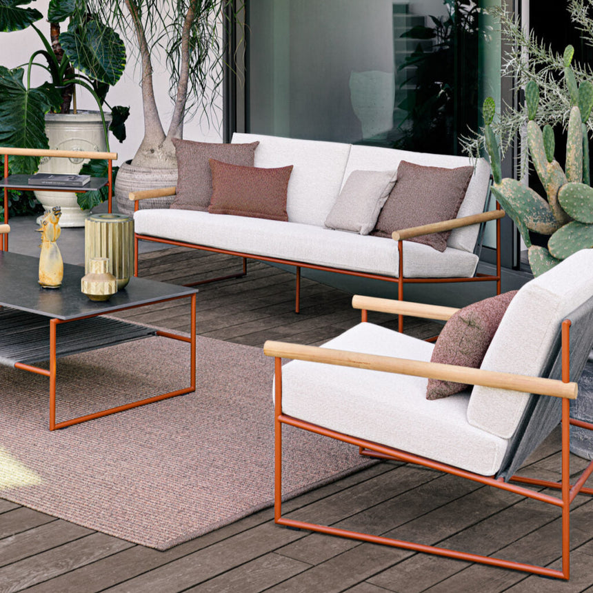 Pipe garden armchair
