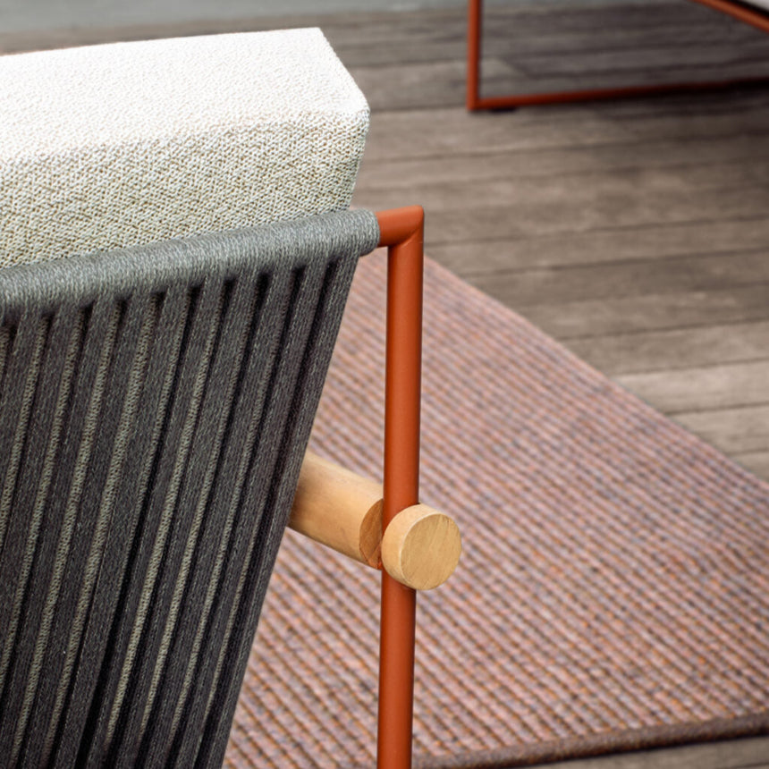 Pipe garden armchair