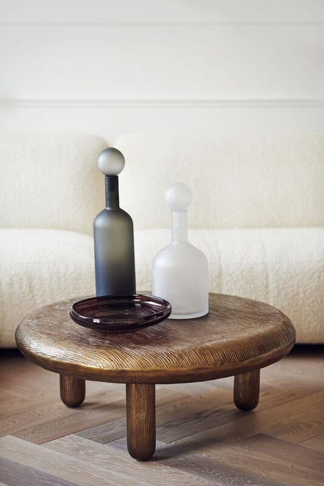 Bubbles and Bottles frosted glass decoration set