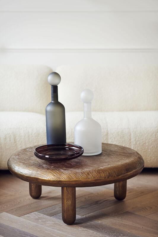 Bubbles and Bottles frosted glass decoration set