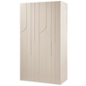 Rain wooden cabinet with clothes hangers