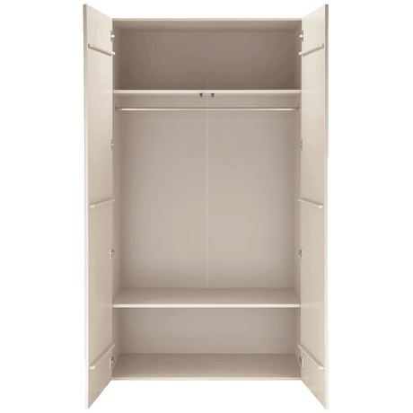 Rain wooden cabinet with clothes hangers