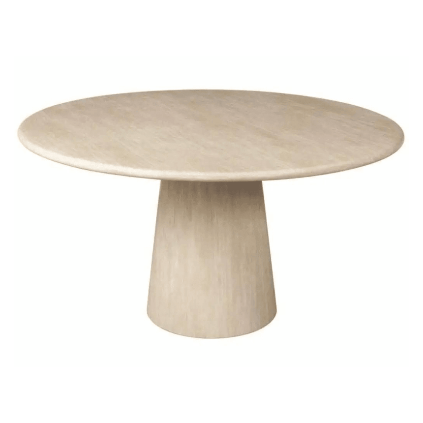 Fictus limestone dining table Ø140