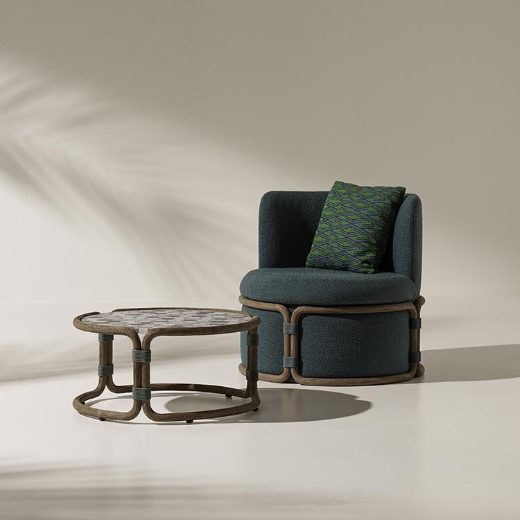 Rattan garden coffee table