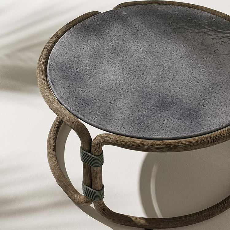 Rattan garden coffee table