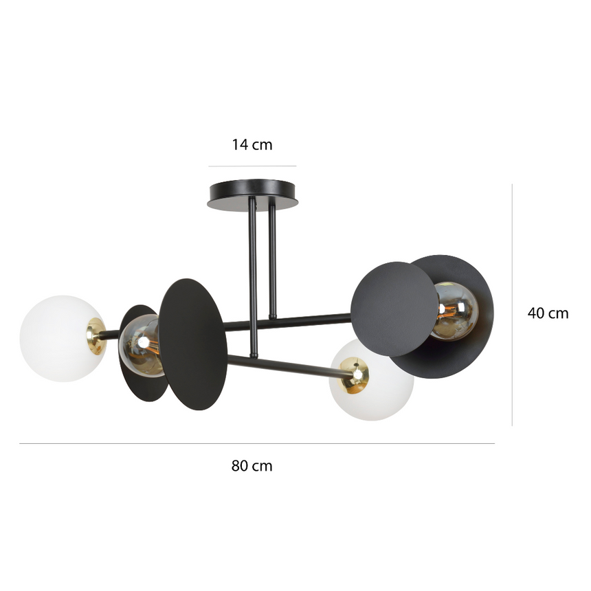 Minerva 4 metal pendant lamp
