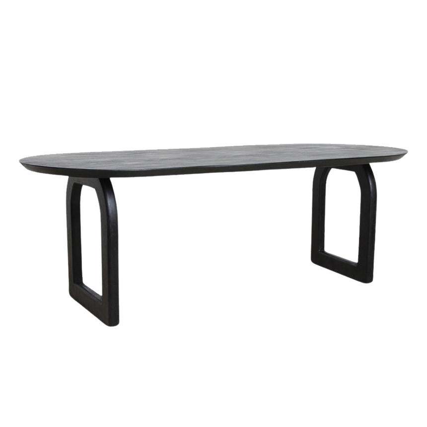 Bullnose Open fa étkezőasztal 240x90