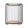Round metal storage table