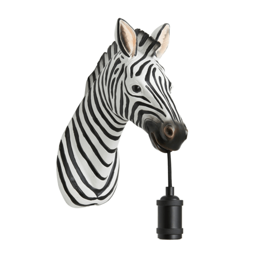 Zebra resin wall lamp