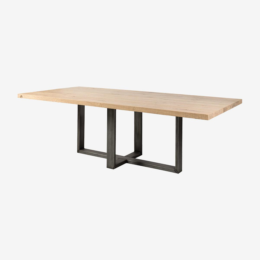 Straight corners dining table