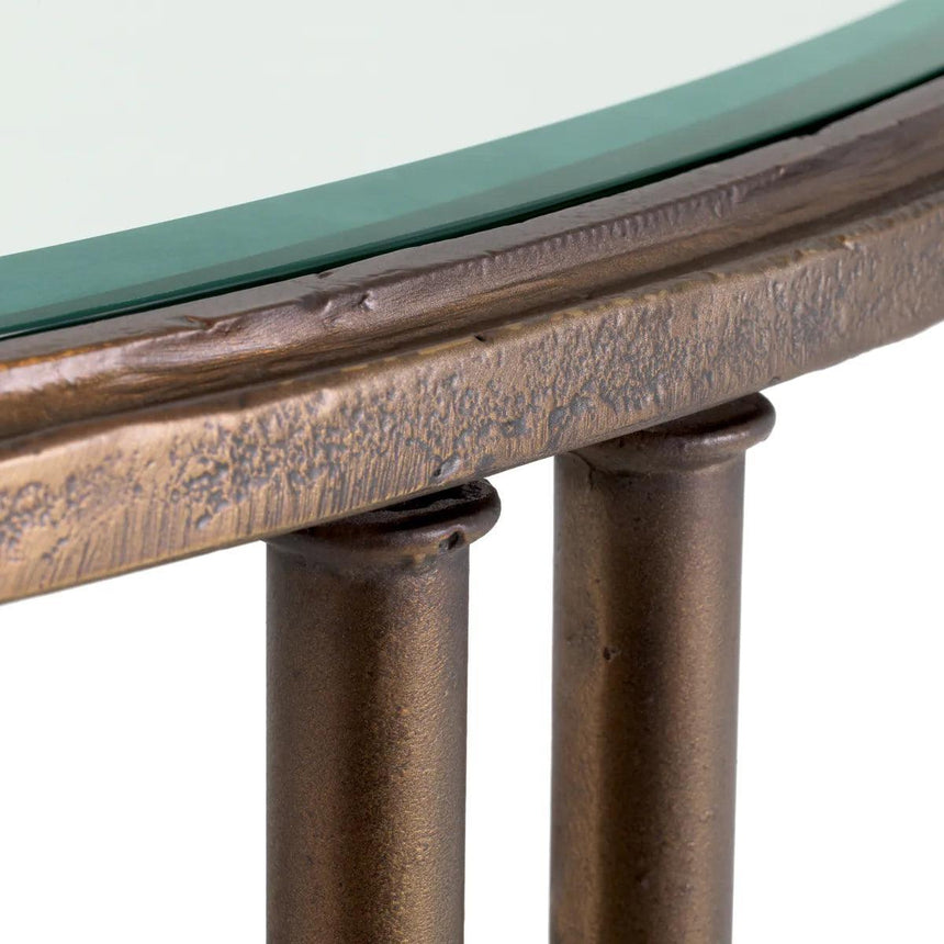 Lioness glass side table
