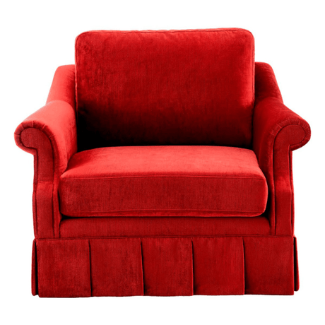 Verplanck velvet armchair