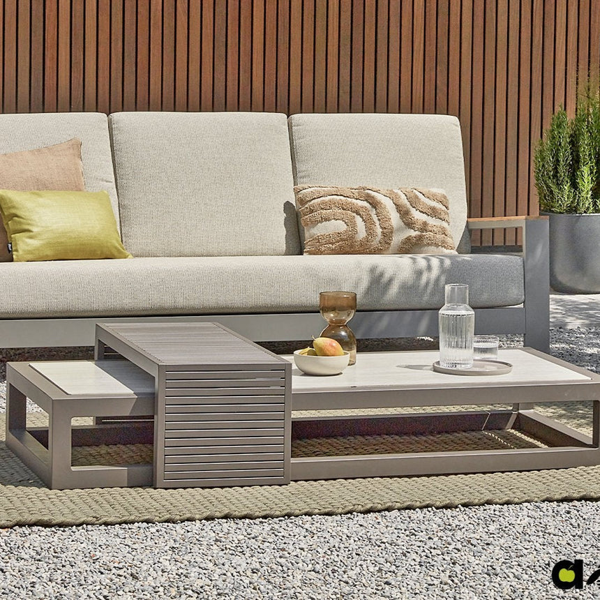 Santorini fém kerti lerakóasztal