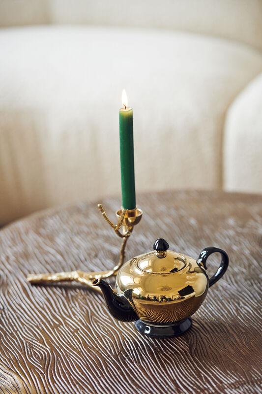 Twiggy metal candle holder 14cm
